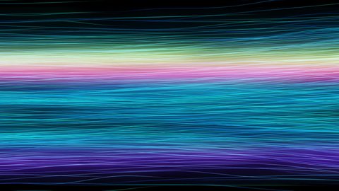 Стоковое видео: 3D animation of Glowing curved lines abstract motion background