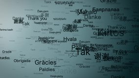 "Thank you" in Various languages. 
Typography.
loop. - Powered by Shutterstock - Get 15% off with code: PIKWIZARD15