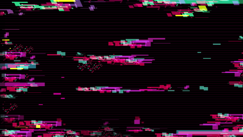 Glitch Noise Static Television Vfx.」の動画素材（ロイヤリティ 