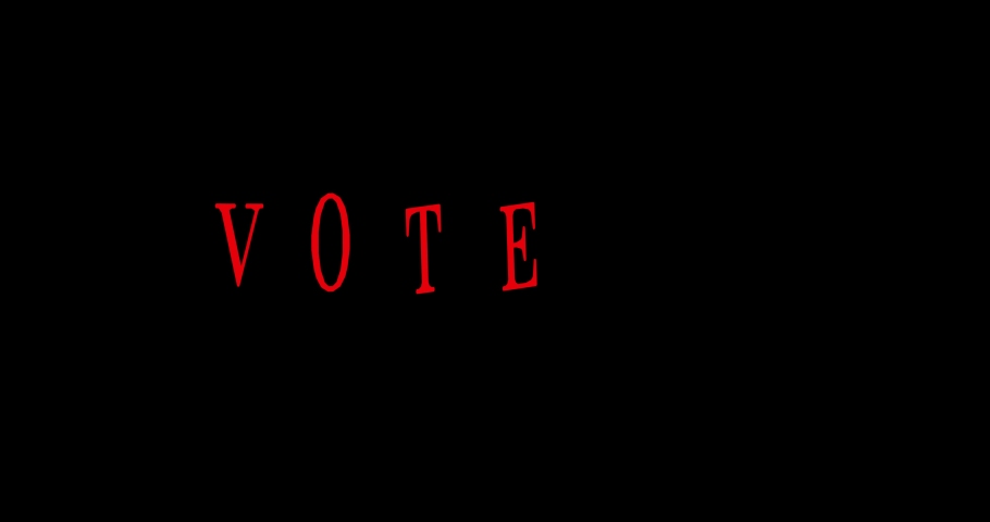 Your Vote Matters text sign  on dark background.  Vote elections concept. Make the political choice. Animation Royalty-Free Stock Footage #1059722504