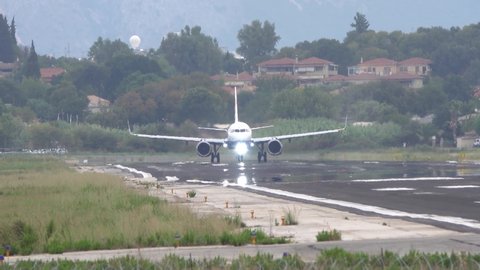 Corfu, Greece – 16 September 2020: An Airbus A321 Neo of British Airways taking off at Corfu Airport (CFU) in Greece. Airbus is an Aircraft manufacturer from Toulouse, France.