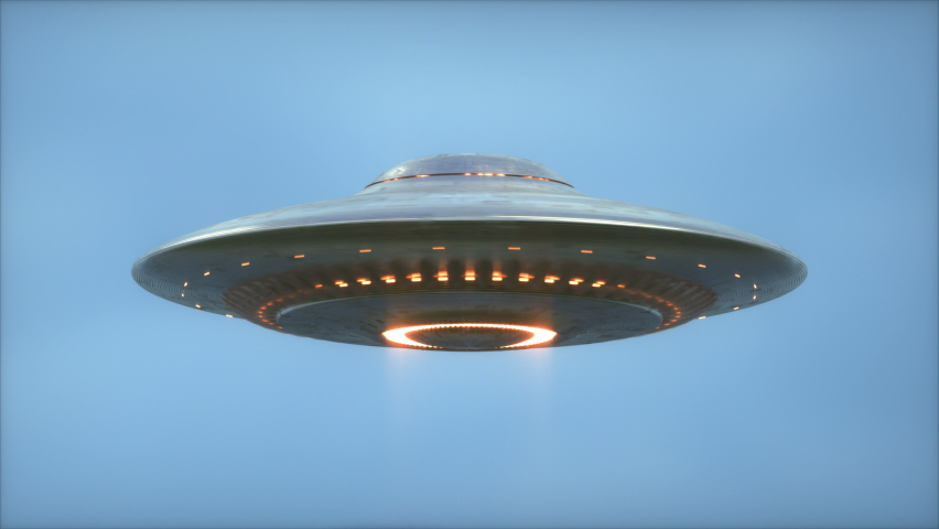 Unidentified Flying Object - Clipping Path Included - Seamless Looping | Shutterstock HD Video #1059727388