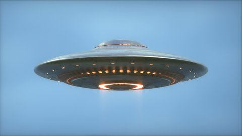 Unidentified Flying Object - Clipping Path Included - Seamless Looping