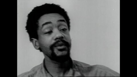CIRCA 1970 - Black Panther leader Bobby Seale is interviewed and talks about how guards tried to prevent him from bringing belongings to solitary.