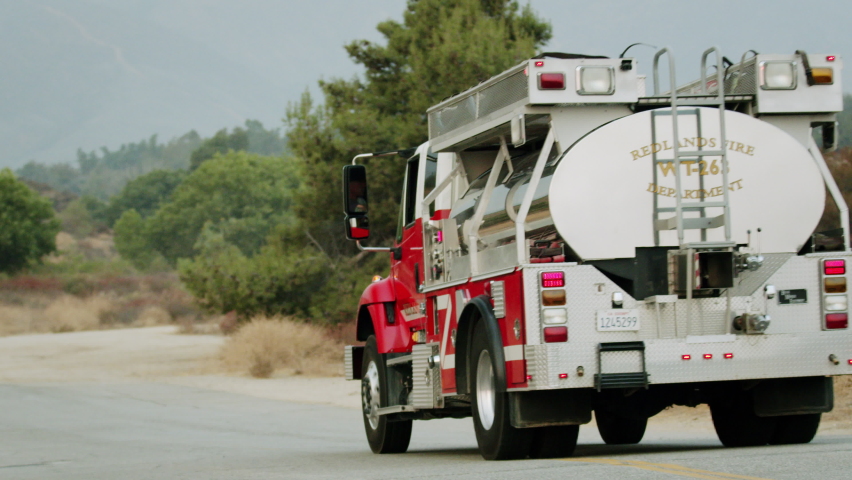 California Wildfires Firefighters 4K 48FPS SLO-MO