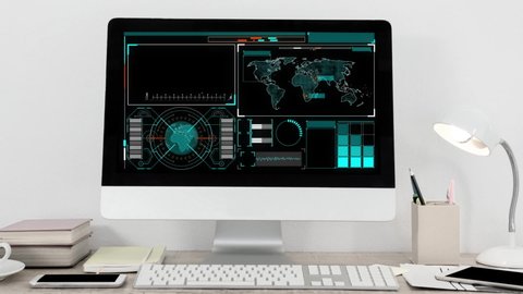 Animation Software On Computer Screen Laptop Stock Vector (Royalty Free ...