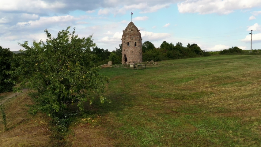 Millennium lookout tower in Cserepfalu, Hungary. Next to Little Amercia cave flats. Fantastic outdoor trip for a family.
