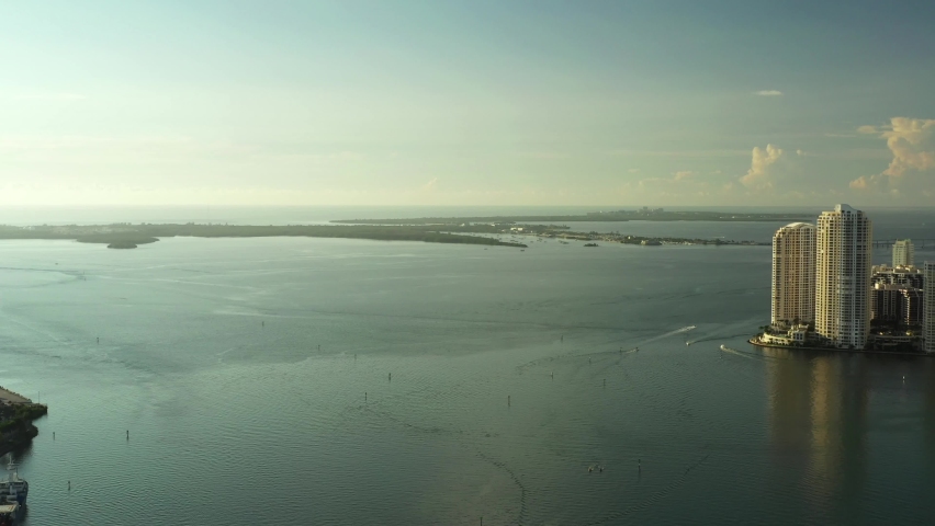 Biscayne Bay Florida USA 4k