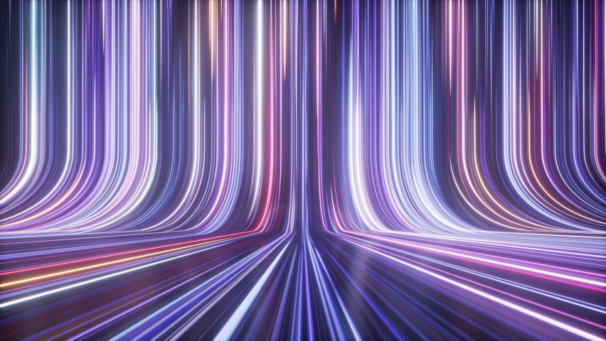 3d abstract neon background, ultra violet glowing vertical lines, laser rays, speed of light. Seamless loop animation Royalty-Free Stock Footage #1059824066