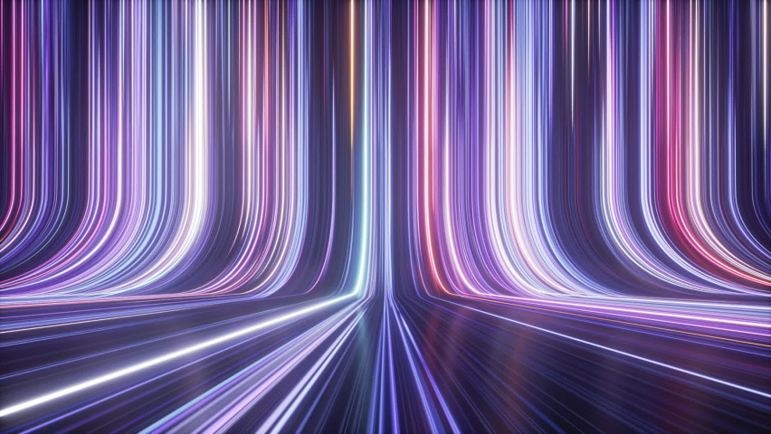 3d abstract neon background, ultra violet glowing vertical lines, laser rays, speed of light. Seamless loop animation Royalty-Free Stock Footage #1059824066