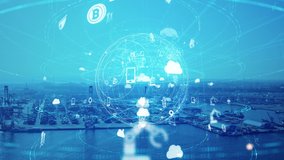 Logistics concept. Industrial technology. Distribution management system. Supply chain. - Powered by Shutterstock - Get 15% off with code: PIKWIZARD15