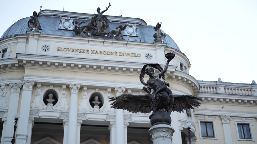 Slovak national theater in Bratislava city. SND