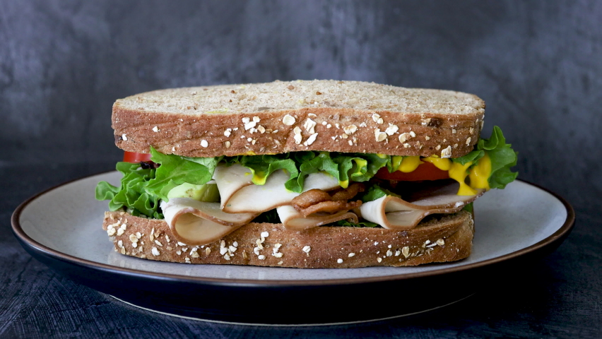 Turkey sandwich Stock Video Footage - 4K and HD Video Clips | Shutterstock