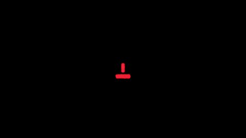 Animation of a warning sign with an exclamation mark in red flickering in center on a dark background from the Interface collection - FUI - HUD Video Element.
