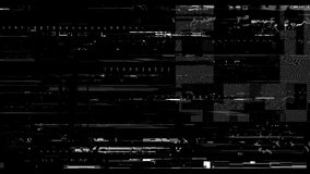 A glitch effect on a black sci-fi background from the Corruption collection - Glitch Distortion Video Element.