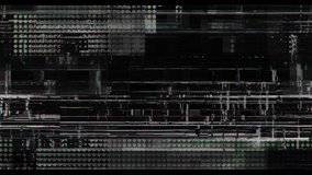 A glitchy effect on a grey background with polka dot pattern corruption collection - Glitch Distortion Video Element.