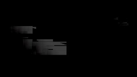 A digital black background with a quick gritty transition effect from the Corruption collection - Glitch Distortion Video Element.