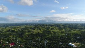 Aerial Video of Amazing Hills Near the City