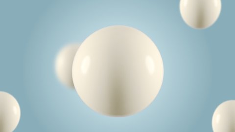 Cream white milk Macro Liquid Bubbles slow movement . Liquid Cream gel transparent cosmetic sample texture with bubbles isolated on white background. 3d animation of Cosmetic cream seamlessTransparent