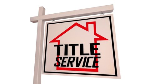 Title Service Home House Sold For Sale Sign Closing Real Estate 3d Animation Adlı Stok Video
