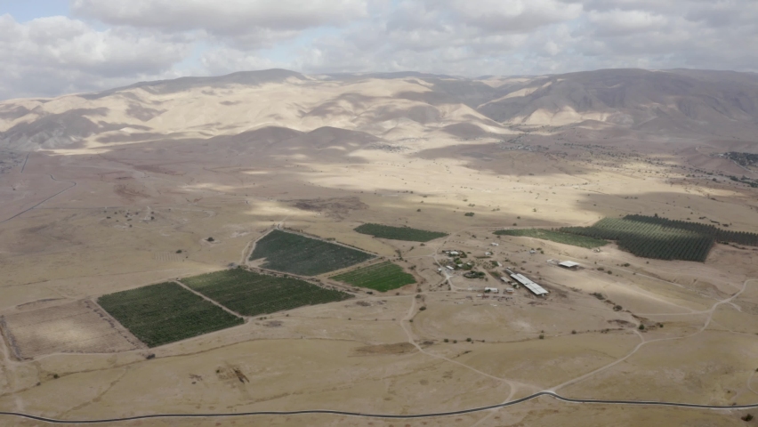Israel desert Jordan Valley, aerial view
Jordan valley landscape, Drone, Israel
