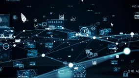 Communication network concept. GUI (Graphical User Interface). 3D rendering. - Powered by Shutterstock - Get 15% off with code: PIKWIZARD15