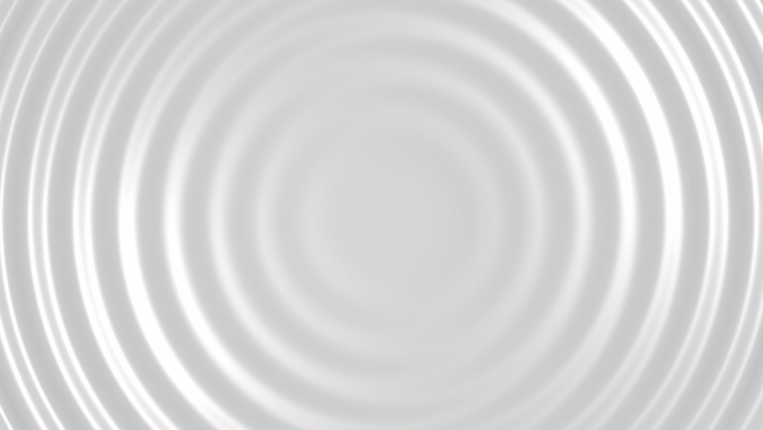 White business background. 3d render clean and corporate template. Abstract light gray texture with ripple effect. Elegant circle animation. Liquid surface with waves come from center. Seamless loop. Royalty-Free Stock Footage #1060046324