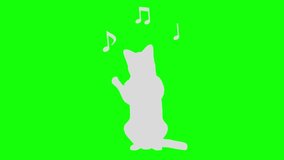 Cat silhouette rhythm riding tempo 120 2 beats dance loop pattern C