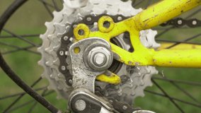 unscrewing a nut of a back wheel of the bicycle - Powered by Shutterstock - Get 15% off with code: PIKWIZARD15
