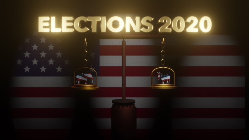 The US elections 2020 results Royalty-Free Stock Footage #1060109492