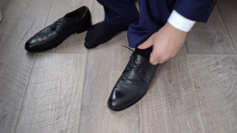 Pair Black Male Classic Shoes On Stock Photo 557858011 | Shutterstock