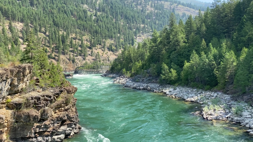 The Kootenai River in the Kootenai National Forest near Libby, Montana