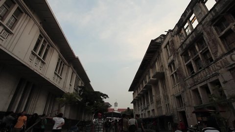 Jakarta, Indonesia - CIRCA 2020: Crowded People at Old City