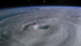 Hurricane Seen from the International Space Station. Elements of this video furnished by NASA.