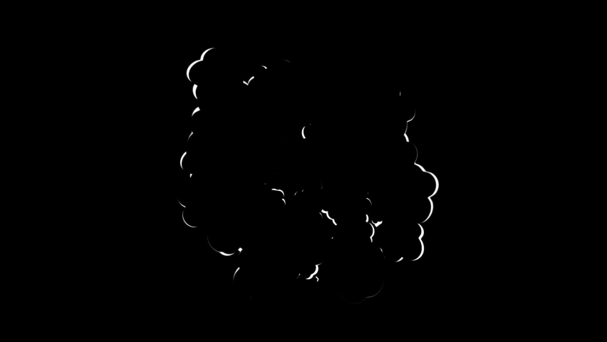 Burst animation with spreading smoke effect from the Creator Collection - Lower Third Video Element