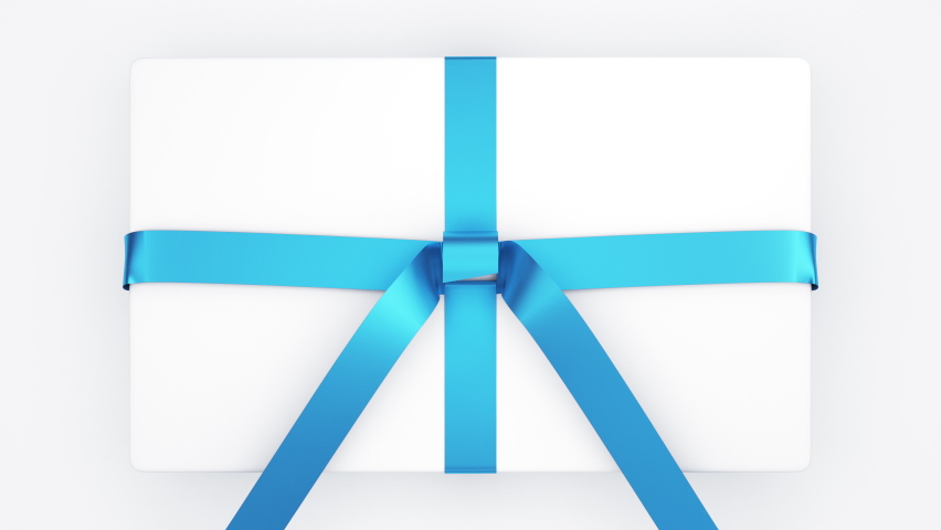 Opening Beautiful Gift Box with Ribbons and Big Bow. 4 videos in 1. Unpacking Present Parcel 3d Animation Elements on Green Screen Alpha and Mask Channels. Untying Decorative Knot. 4k UHD 3840x2160. Royalty-Free Stock Footage #1060210082