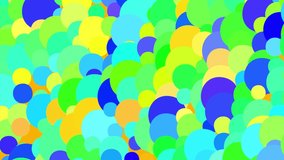 4k animated background of colorful geometric shapes