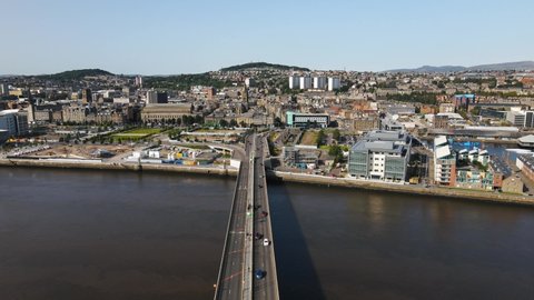 Entering to Dundee City in Scotland