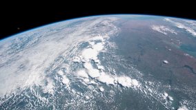 4K time lapse of Earth, seen from space. Image courtesy of NASA.