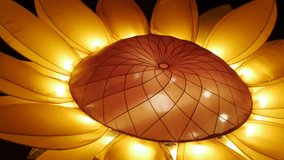 Close-up of artificial sunflower at light art show in the Netherlands - Powered by Shutterstock - Get 15% off with code: PIKWIZARD15