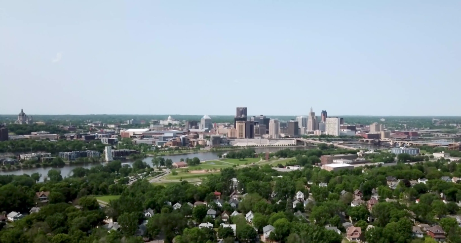 The Skyline and the Bridge in St. Paul., Minnesota image - Free stock ...