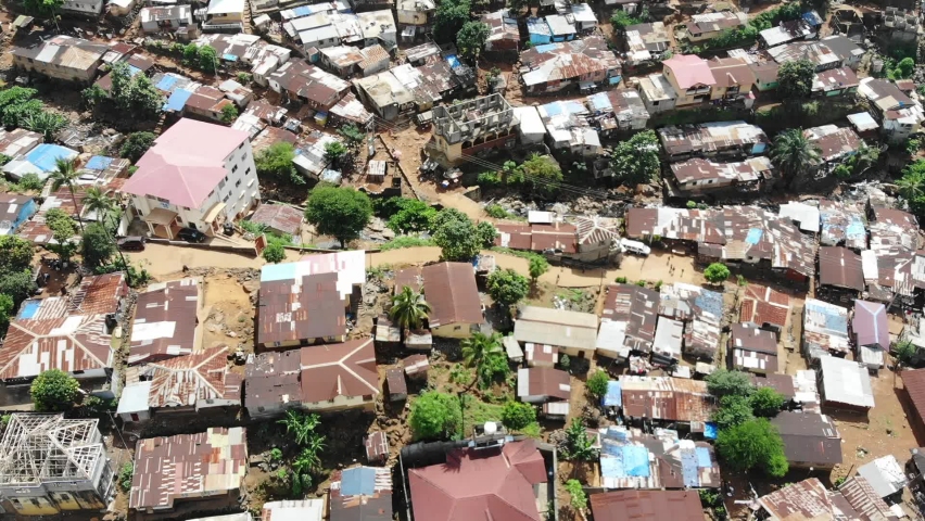 building in the Africa, Sierra Leon, Freetown pure area