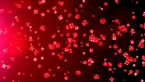 Casino red dice rotating On Black Loop Background. 4k at Luma green background. Seamless Loop Animation. Poker Concept. Casino, Gambling, Chips, Jackpot, Game, Money, Roll, Cube, Betting, - Powered by Shutterstock - Get 15% off with code: PIKWIZARD15