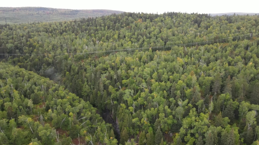 superior national forest in northern minnesota aerial view