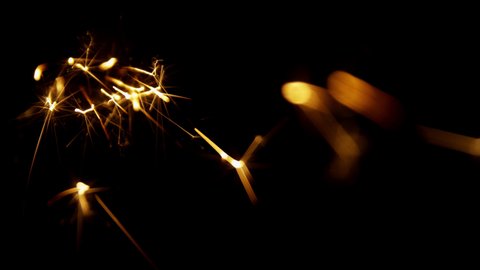 Sparks 05. 4K Resolution. Includes matte for compositing over footage or abstract background. Alpha channel is included!!! Looped Video