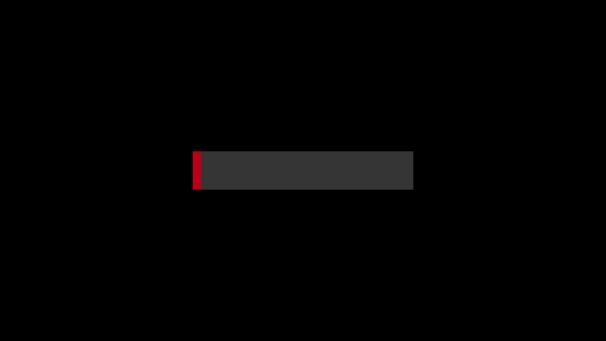 Flicker and right swipe open to a gray canvas with red border on left eventually closing with a swipe left from the Headline collection - Lower Third Video Element.
