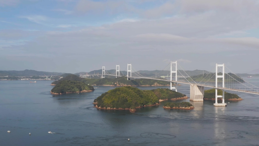 Kurushima Kaikyo Bridge Largest Suspension Stock Footage Video 100 Royalty Free Shutterstock