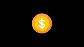 Payment terminal Flat Animated Icon. 4k Animated Digital Currency Icon to Improve Your Project and Explainer Video