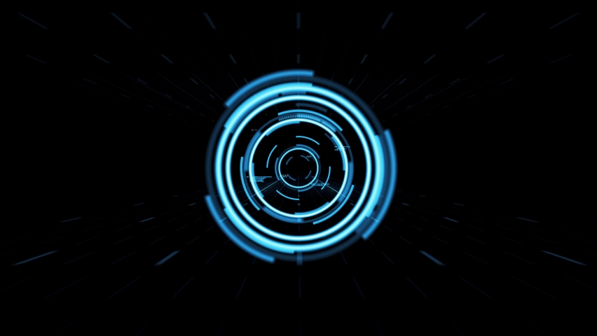 Blue Digital Hi Tech Countdown 10 Second Futuristic Circle Rotating Elements Animation Concept HUD Beautiful Background With Reflection | Shutterstock HD Video #1060329881