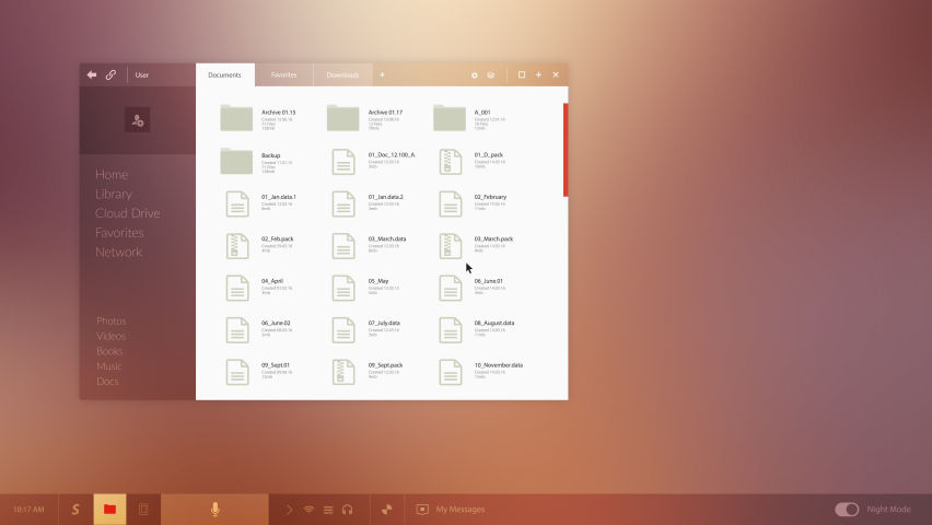 Interface of a squared desktop with moving of an open window from the OS collection - FUI - HUD Video Element.